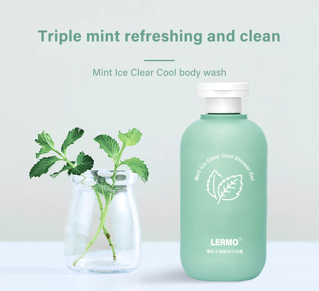 Mint Ice Clear Cool body wash